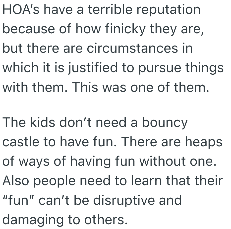 Screenshot 2025 05 20 at 12.43.00 PM Unruly Neighbors Install An Inflatable Castle In Their Backyard, And The HOA Gets Involved To Bounce Around The Blame